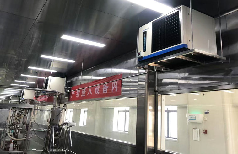 車間制冷降溫，安裝星科水冷式蒸發(fā)空調(diào)-臥式軸流款